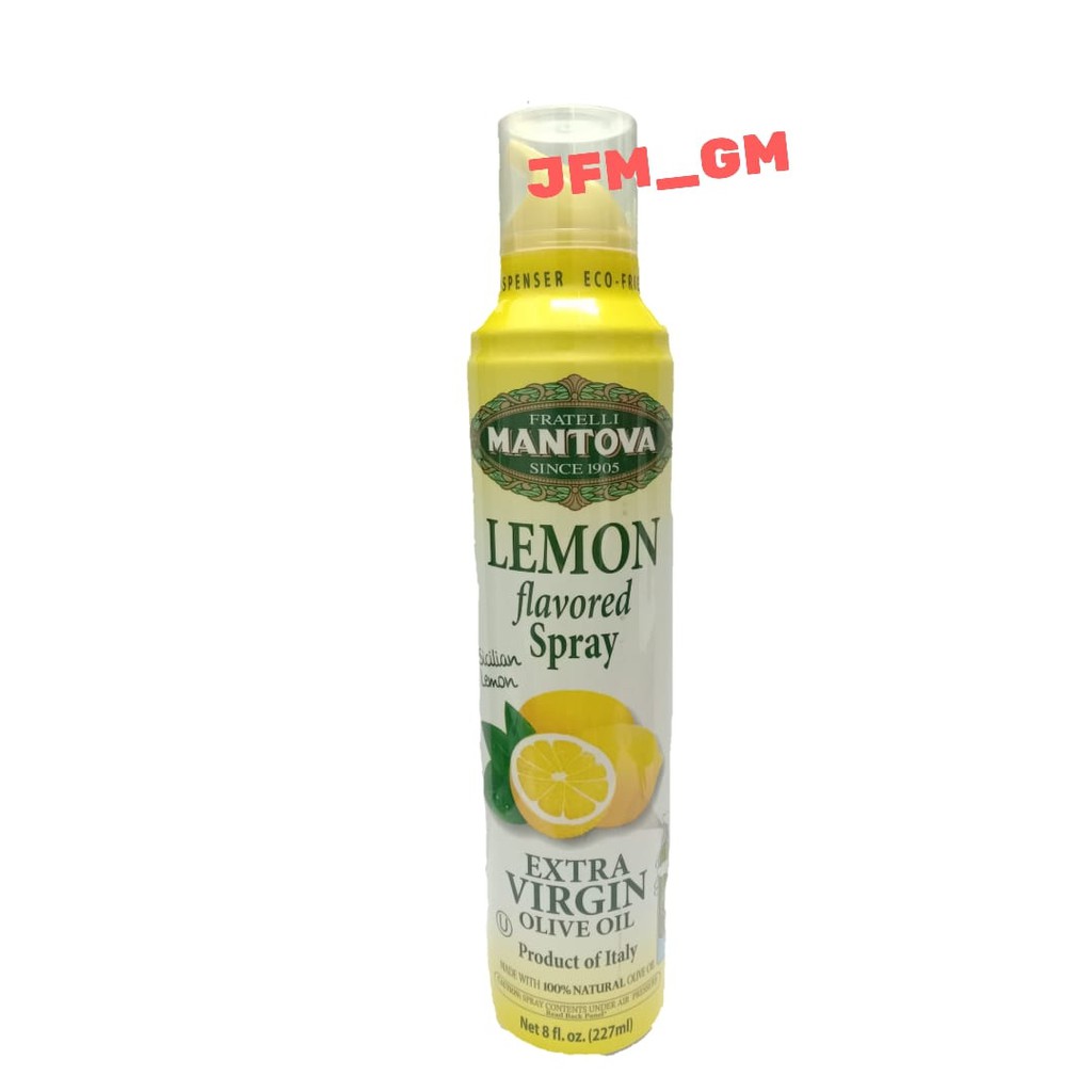 

FRATELLI MANTOVA LEMON FLAVOUR EXTRA VIRGIN OLIVE OIL SPRAY 227ML