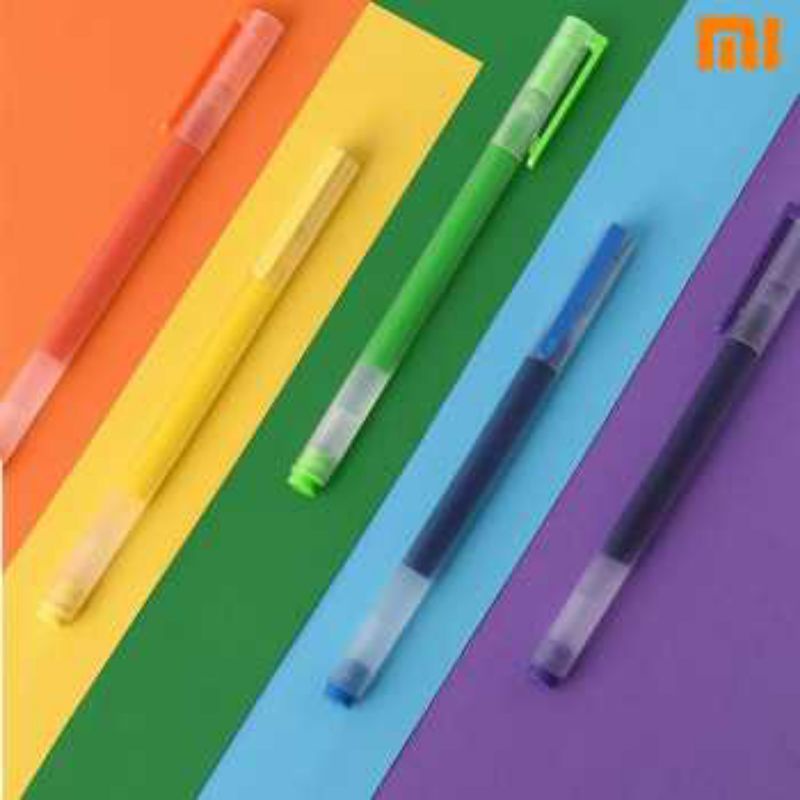 

Xiaomi Mi Jumbo Gel Ink Pen Pulpen 0.5mm 5 PCS 5 Warna - MJZXB03WC