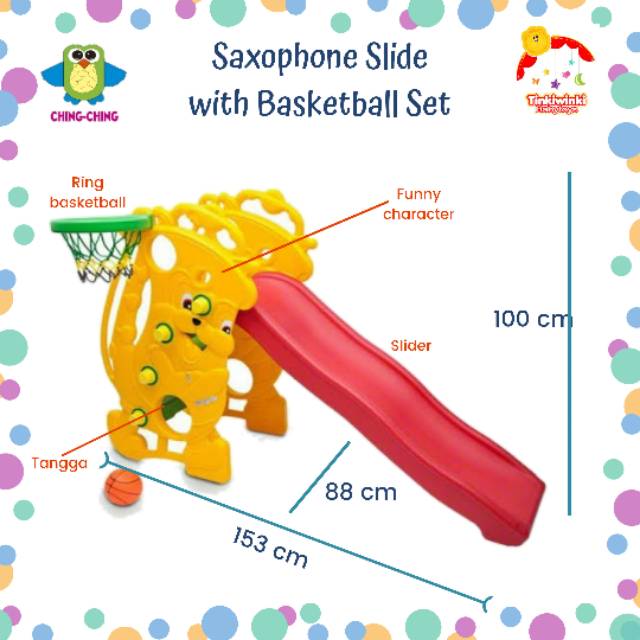 Perosotan Ching-ching Saxophone Slide with Basketball Set (SL-09)