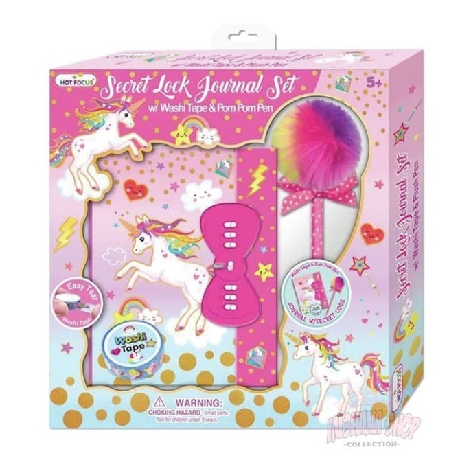 

(BISA COD) Mainan Unicorn Hot Focus Secret Lock Journal Set Unicorn