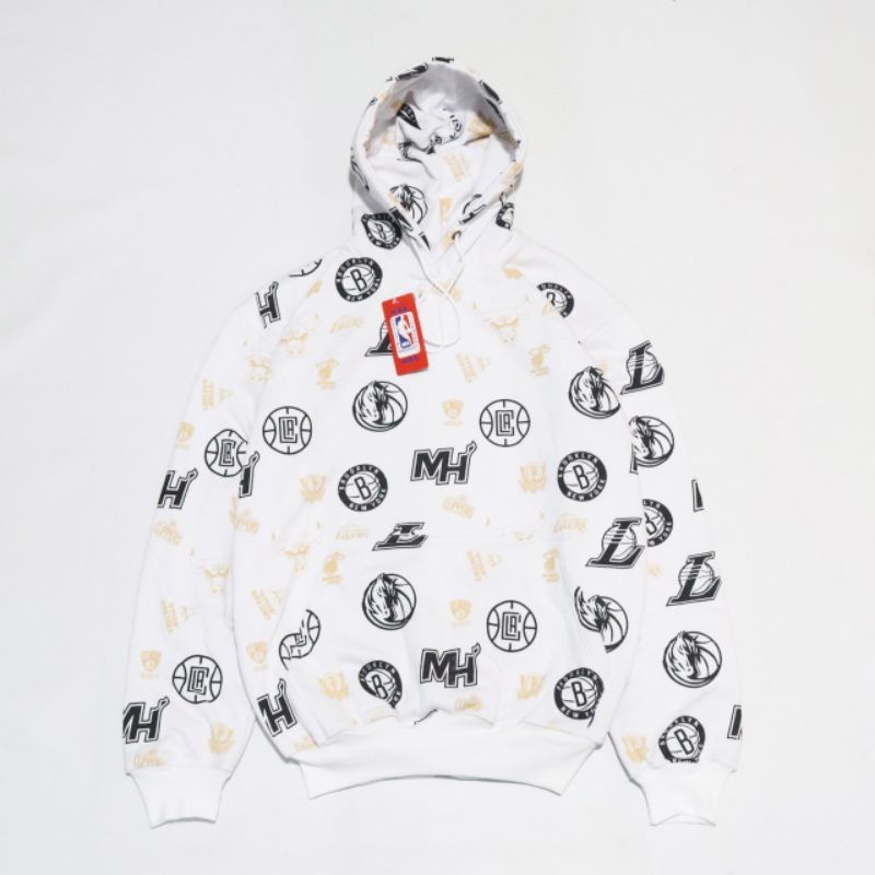 Hoodie SKM NBA Bershka Full Print Sweater Premium Original