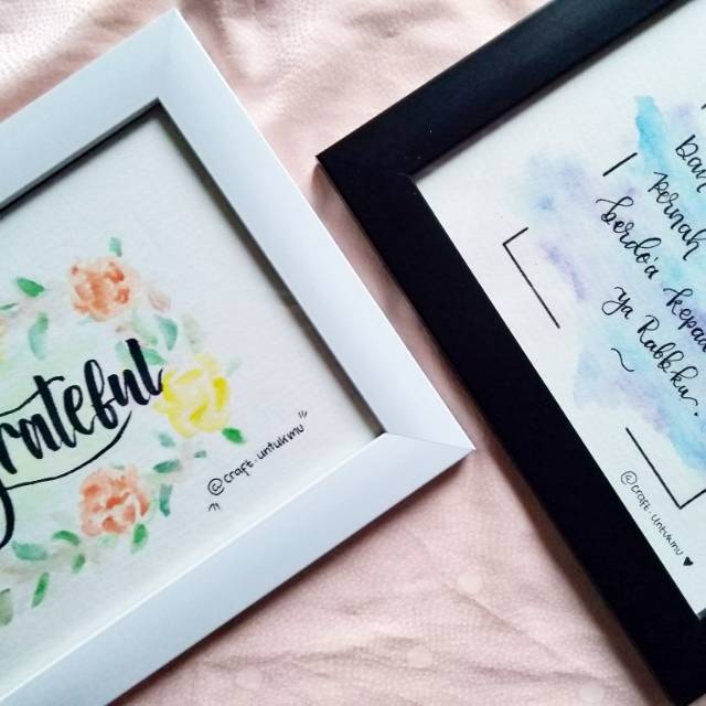 

Watercolor lettering by craft.untukmu