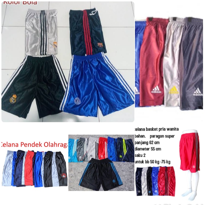 CELANA PENDEK BASKET MELAMIN BORDIR BOXER PRIA KOLOR PRIA