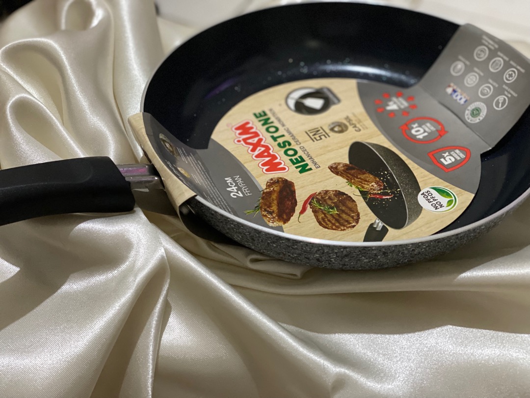 Maxim Neostone Frypan Penggorengan Marble Ceramic Anti Lengket 24 Cm