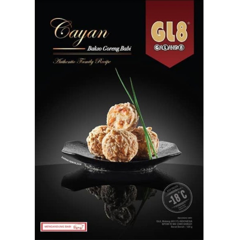 

Bakso Goreng non Halal / Cayan GL 8 Frozen Food isi 6