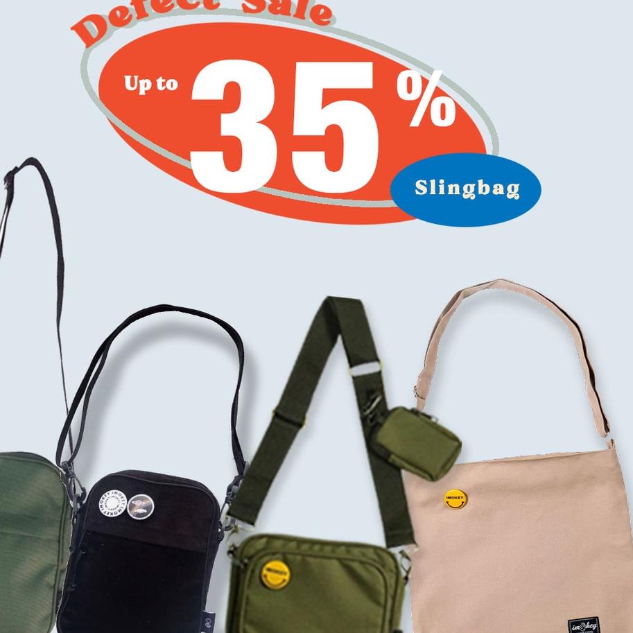 Penjualan Terbanyak.. Imokey Defect Sale Sling Bag