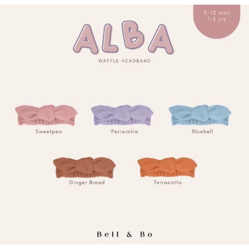 Bell n bo headband alba waffle