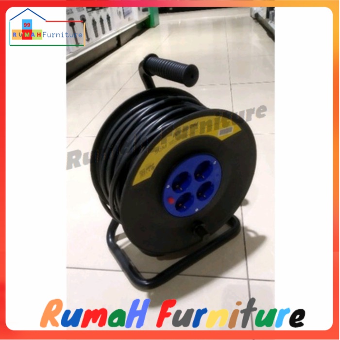 kabel roll 25 meter krisbow original /kabel gulung 4 soket