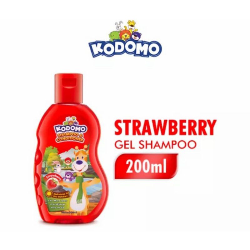 kodomo shampoo &amp; conditioner strawberry 200ml