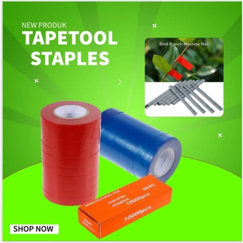 

PITA ISI ULANG TAPETOOL REFILL TAPE SOLASI PENGIKAT TANAMAN PREMIUM KUALITAS BAGUS BAHAN PE PANJANG 50 METER