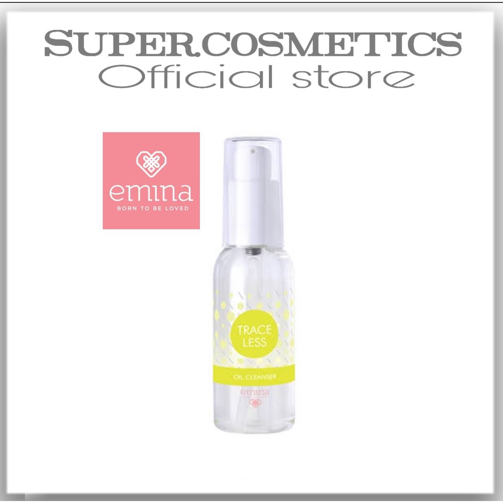 EMINA TRACELESS OIL CLEANSER 50ml oil pembersih wajah dan makeup