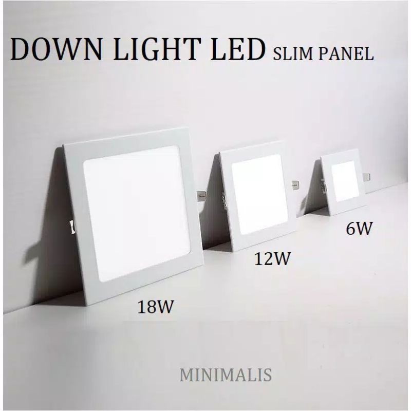 LAMPU LED PANEL 9W BULAT PUTIH