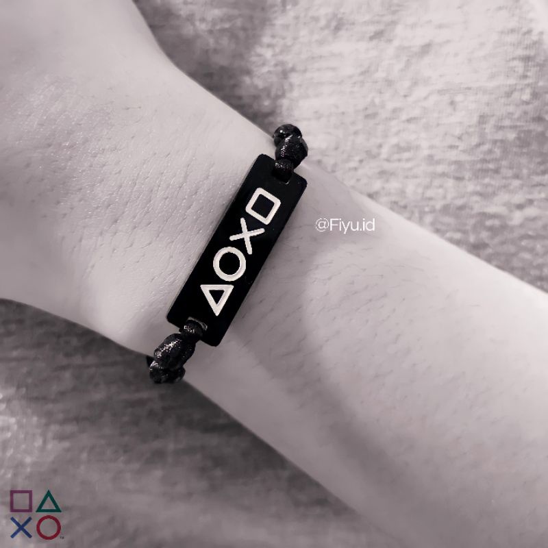 GELANG TALI LOGO PLAYSTATION BUTTON / GELANG UNISEX