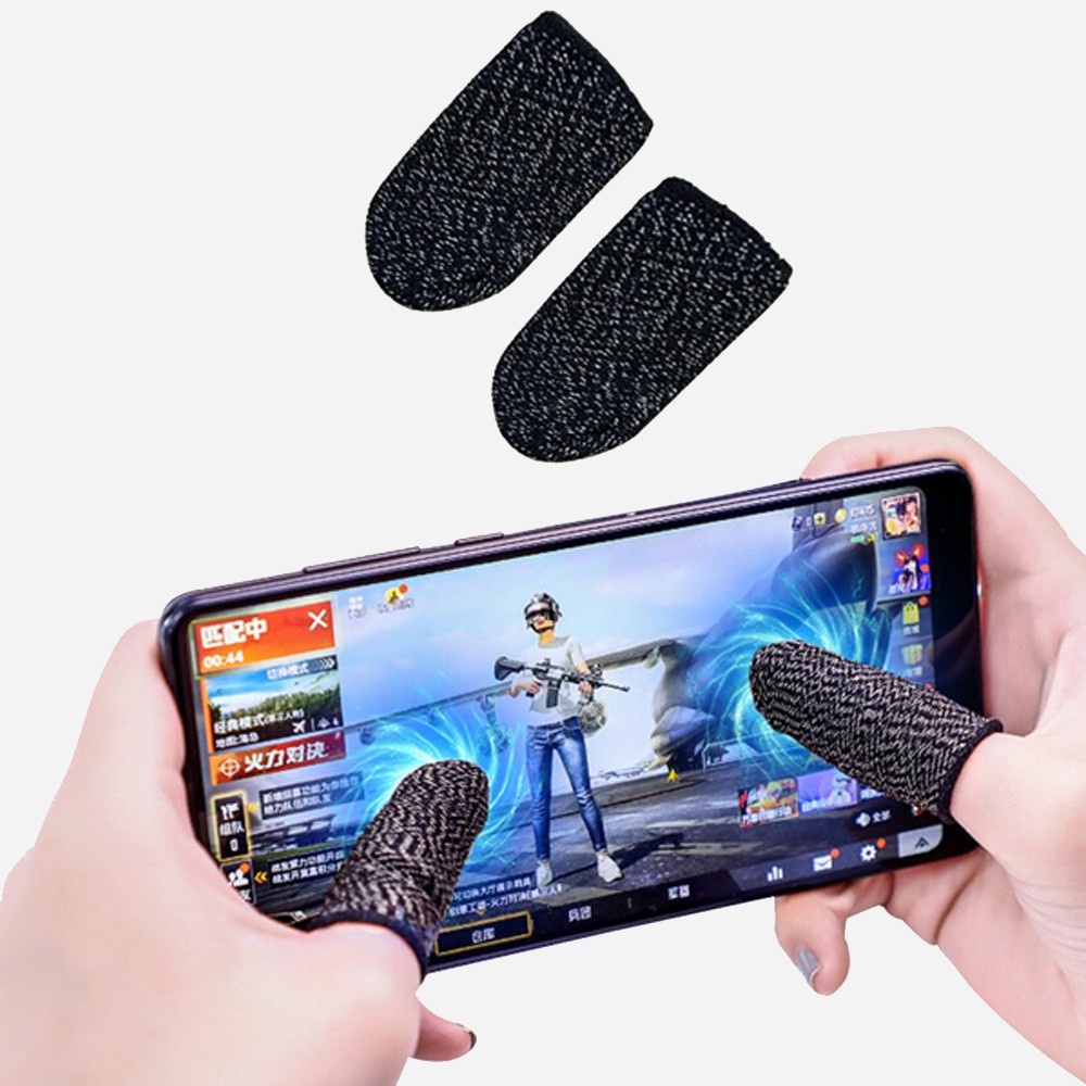 Sarung Jempol 2PCS Sarung Jari Game Gaming Anti Basah/Keringat Untuk Layar