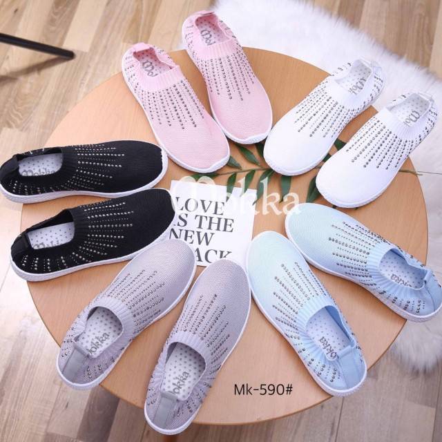 MK-590 SEPATU SNEAKERS WANITA MOKKA ORIGINAL BRANDED IMPORT MURAH BATAM