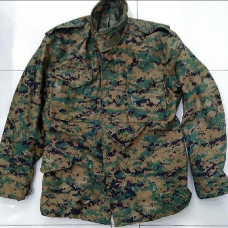 Promo Terbaru Jaket Army Model Parka M65 Vintage Motif Loreng Marpat Jaket Klasik US Army