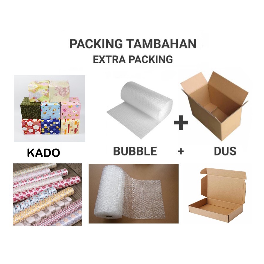 Packing Extra Bubble Box Bungkus Kertas Kado