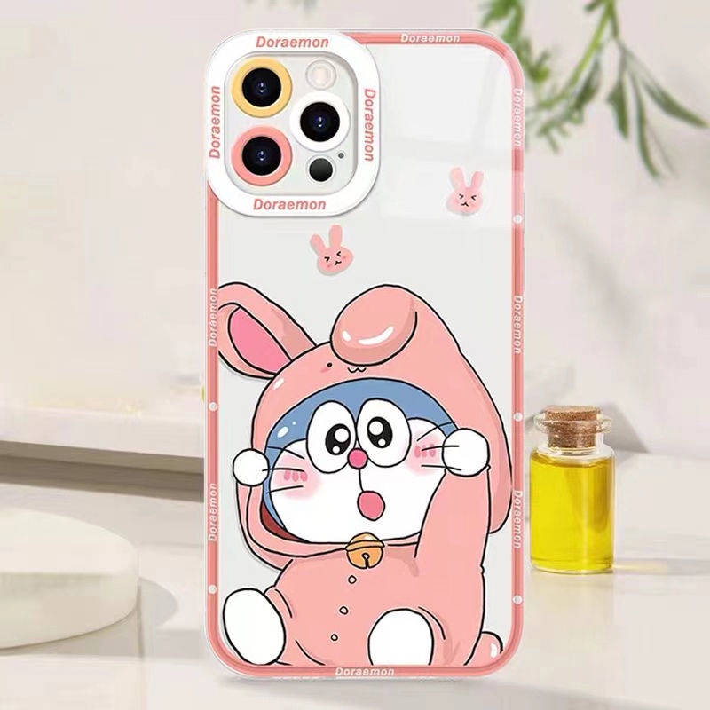 Soft Case Silikon TPU Transparan Motif Kucing Untuk Iphone 14 12 13 6 6S 7 8 Plus X XS XR 11 Pro Max