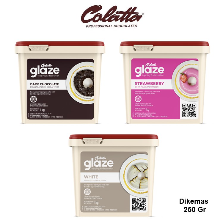 

Glaze Donat COLATTA Glaze Colatta Dikemas 250 Gram