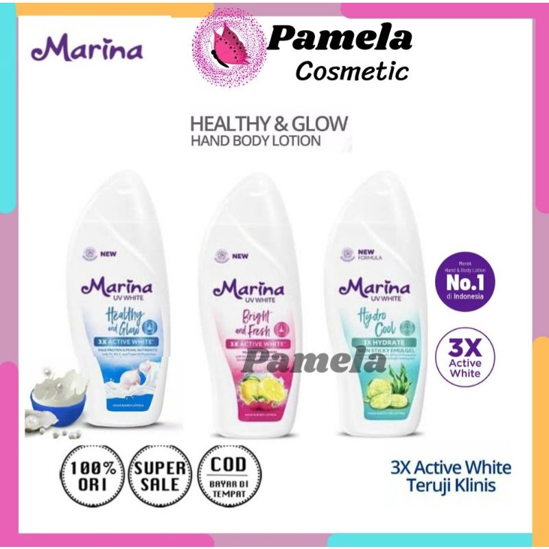 ❤ PAMELA ❤ BODY LOTION | HANDBODY LOTION MARINA UV WHITE 92ml