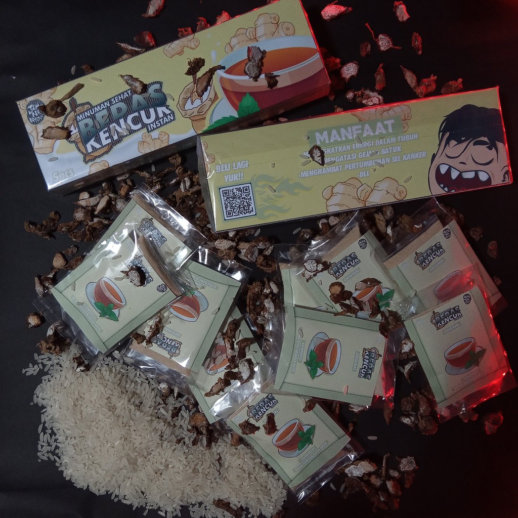 

Jamu beras kencur bubuk instan siap sedu (dijual per pack isi 5pcs)