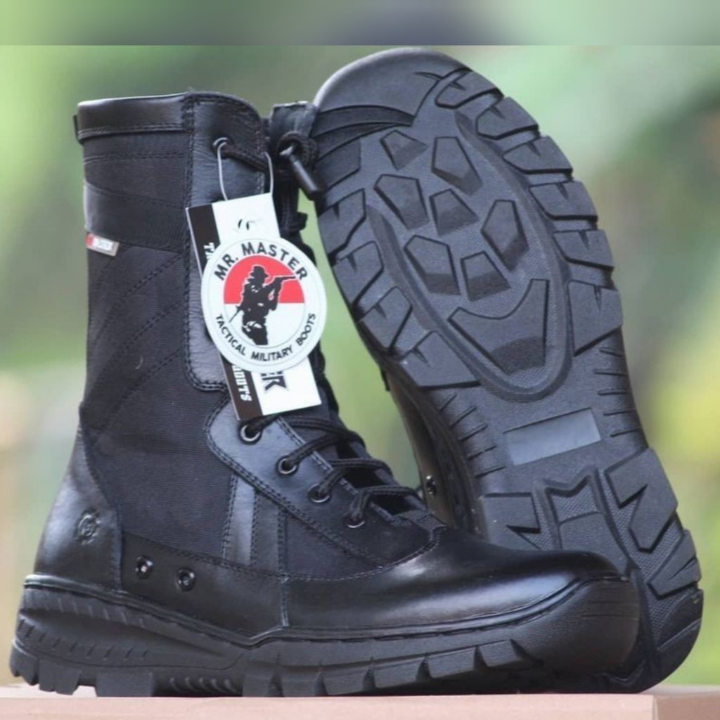 SEPATU PDL KULIT SAPI ASLI MODEL TERBARU MR MASTER SEPATU PDL DINAS LAPANGAN TNI POLRI SECURITY