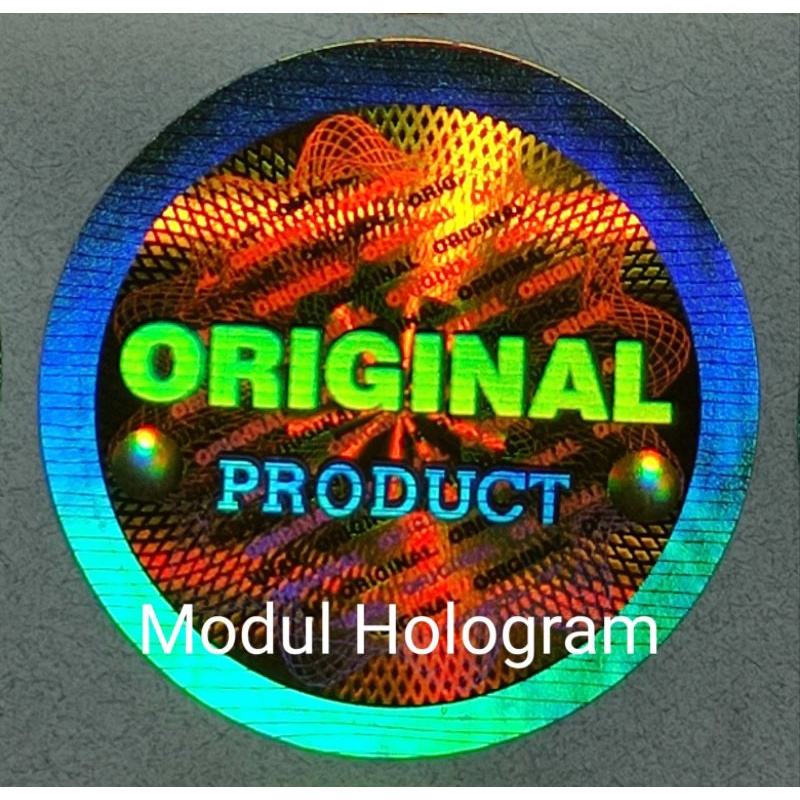 Stiker hologram Original Product Silver