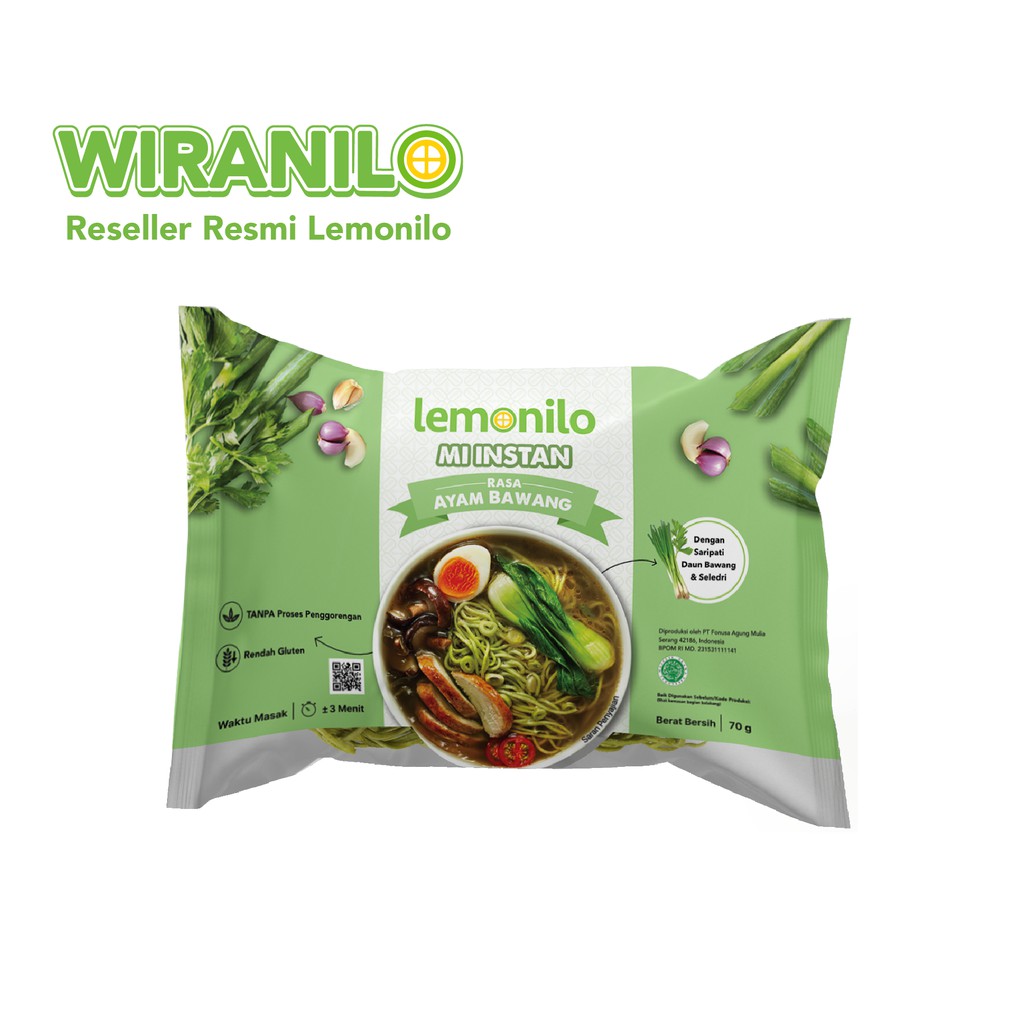 

Lemonilo Mie Instant Sehat 70gr - Mie Organik / Lemonilo Mie