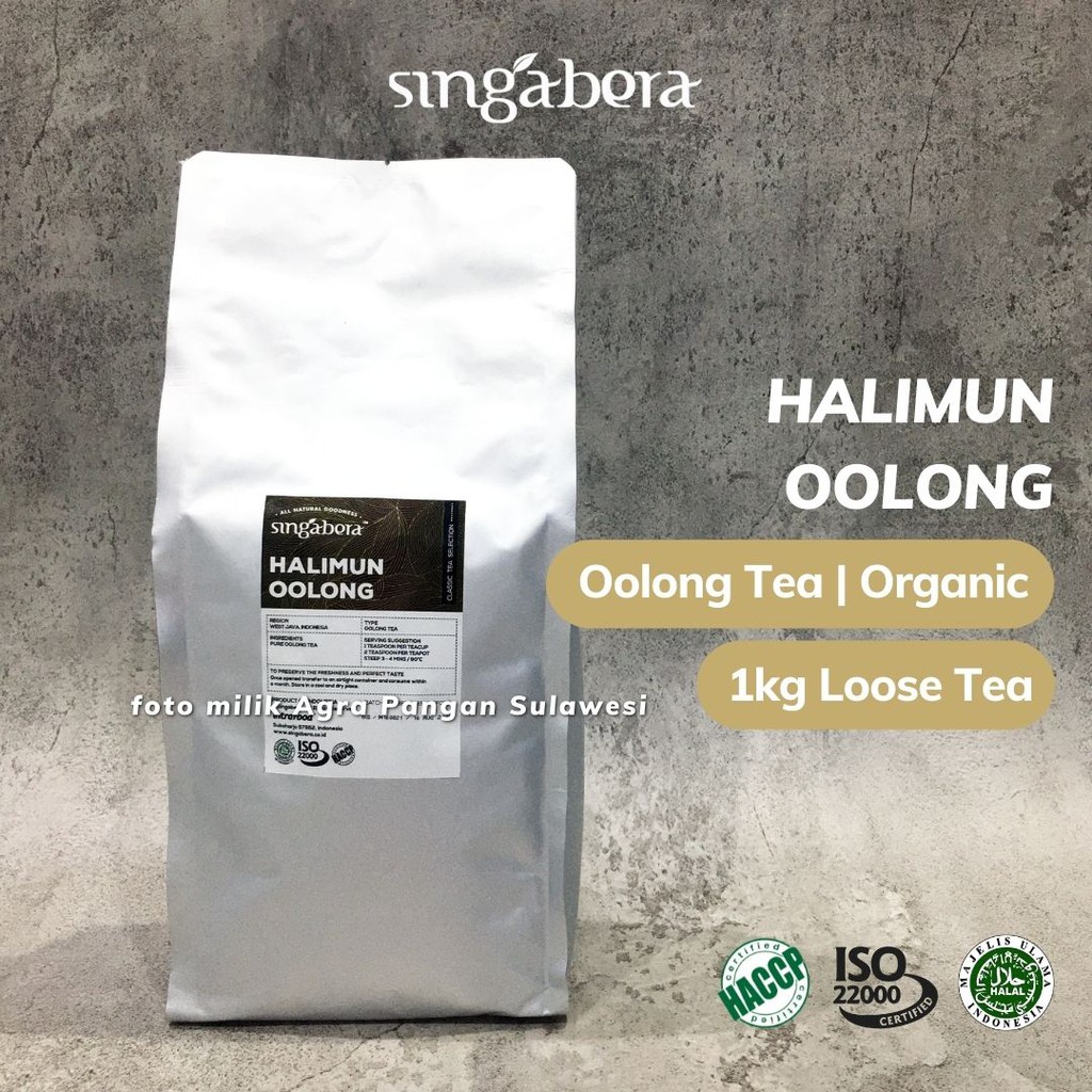 

Oolong Tea Singabera 1kg | Teh Organic Halimun Oolong Premium Artisan Cafe Chinese Loose