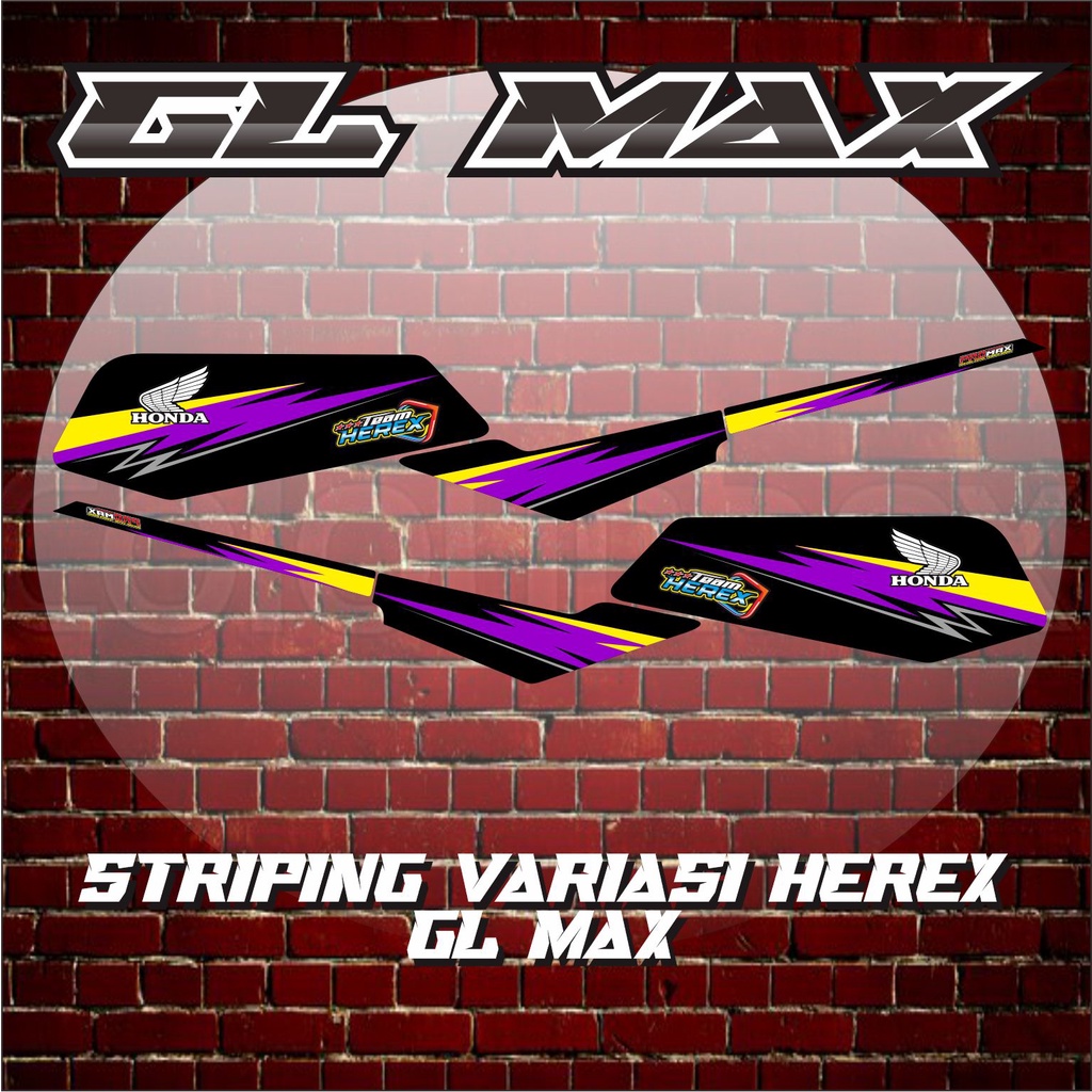 STRIPING GL MAX HEREX / VARIASI STIKER GL MAX HEREX 05