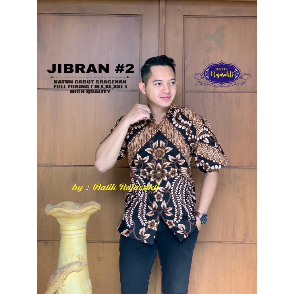 JIBRAN RAJASAKTI KEMEJA BATIK SOLO PRIA LENGAN PENDEK LAPIS FURING ATASAN BATIK PREMIUM MODERN KATUN HALUS BAHUWIRYA  BANAMITRA BANAMITRA PUTIH BANGSAWAN BAYU PUTRA BERLIAN BIRU BHARATAYUDA BIMASENA BIRENDRA BIRU INDAH BRAHMAKERTA BRAHMAKERTA MERAH BUDIDR