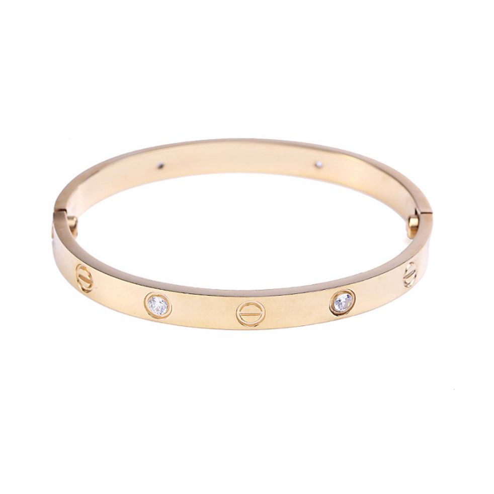 ★ Cayman ★ Gelang Magnetic Wanita Titanium Bangle Korea Bracelet Jewelry Men Women jew20-Circlediamond Gold