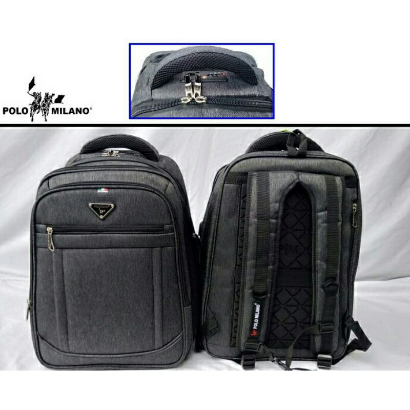 RANSEL LAPTOP USB POLO MILANO BEST SELLER TERLARIS TERMURAH