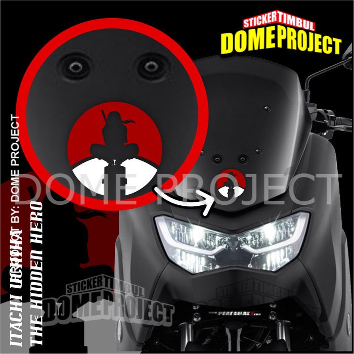 UCHIHA ITACHI STIKER CUTTING DECAL HELM MOTOR KACA MOBIL LOGO ANIME STICKER AESTHETIC DEKORASI OTOMOTIF