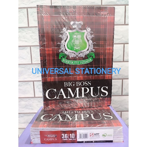 

(1 Pcs) Buku Tulis BigBoss 36 L Campus Panjang / Buku Campus Big Boss 36 Lembar / Buku Big Boss Ukuran Boxy Panjang