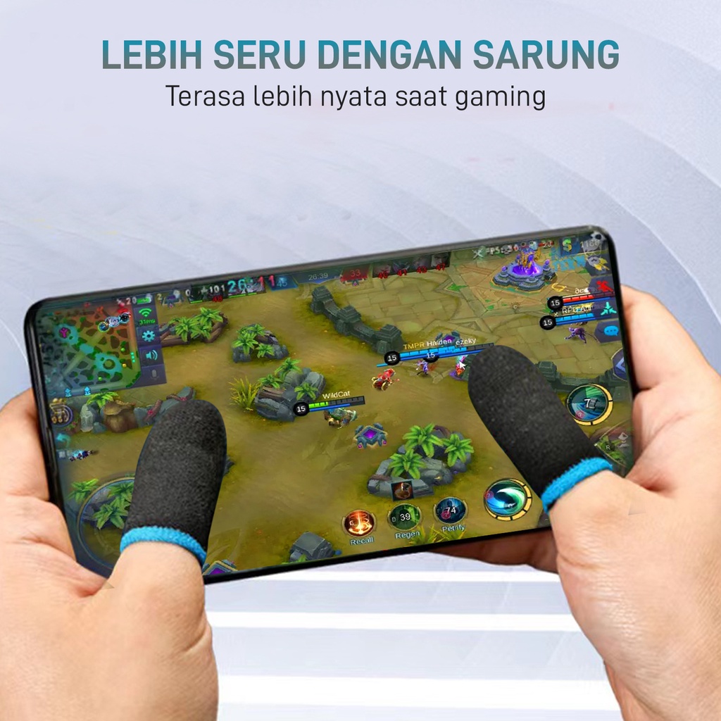 VEGER Finger Sleeve Sarung Jari Jempol Gaming Game Mobile Legend PUBG 1 Pasang