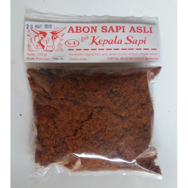 

Terbaru Abon Sapi Cap Kepala Sapi (175 Gram) - Manis Murah