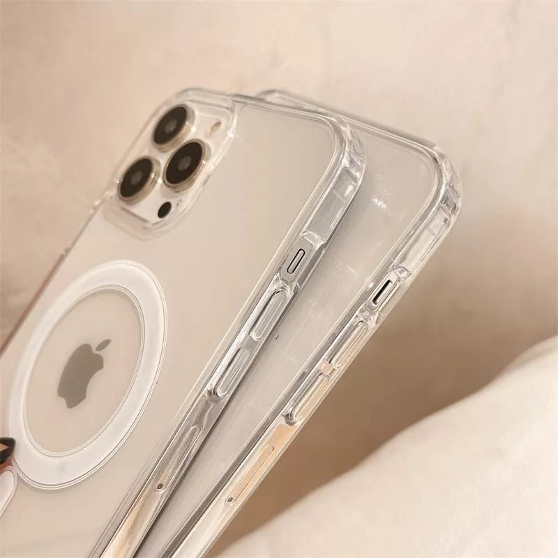 [TPC] Magsafe Clear Case IPHONE X XS MAX XR 11 12 13 14 PLUS PRO PROMAX MINI CASE Magsafe Charge Premium Magnetic Wirelles Clear Slim IP042