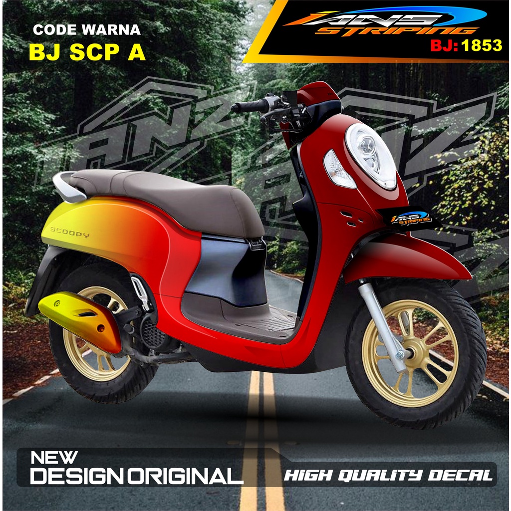 DECAL STIKER FULL BODY SCOOPY / STICKER ALL NEW SCOOPY / STIKER FULL BODY SCOOPY TERMURAH / STIKER MOTOR SCOOPY / STIKER MOTOR