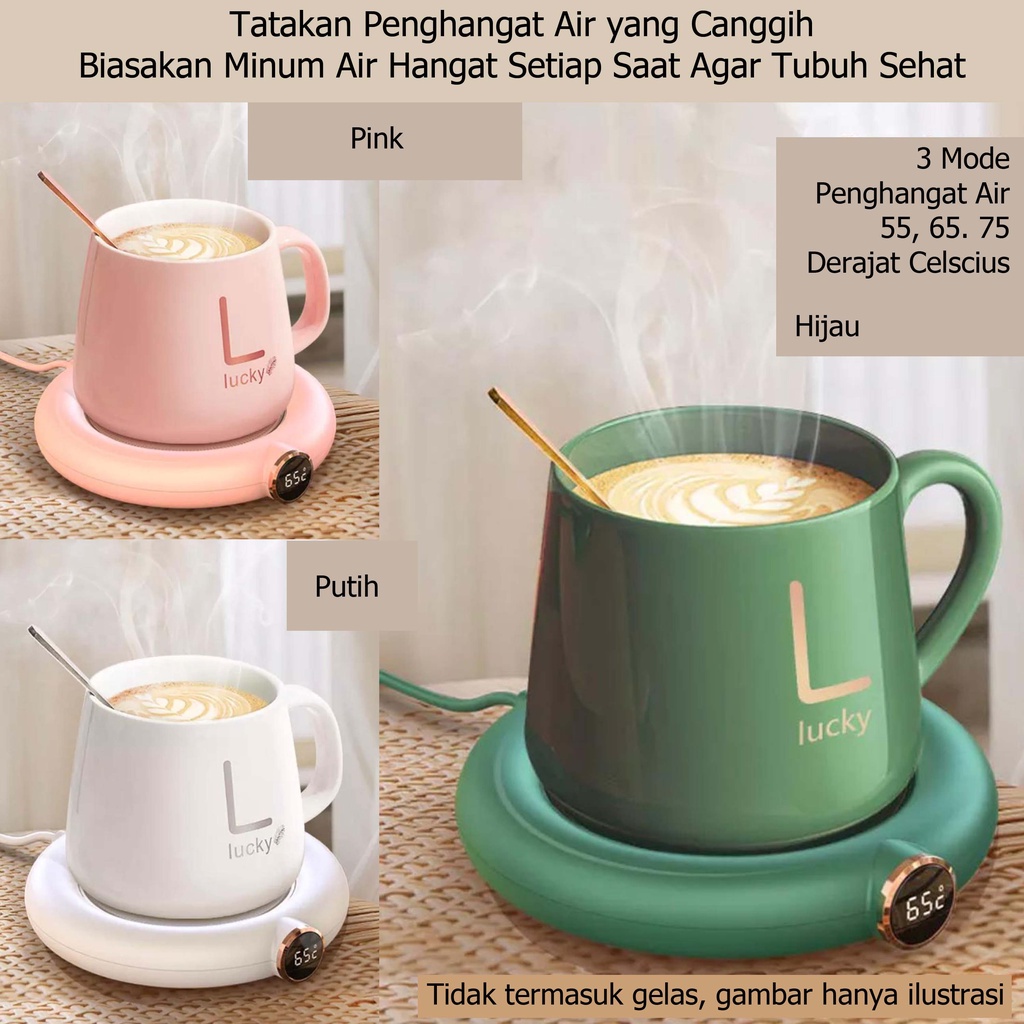 Pemanas Penghangat Air Minum Elektrik Electric Water Heating Pad Cup Panas Hangat Kopi Teh