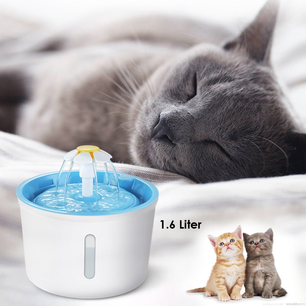 Pet Water Dispenser Fountain 1.6L Tempat Minum Anjing Kucing