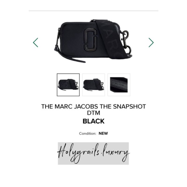 The Marc Jacobs The Snapshot DTM Black