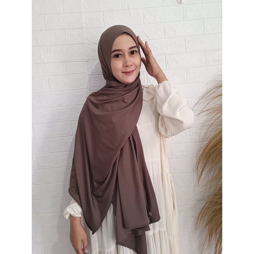 pashmina jersey pashmina kaos premium flowy