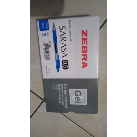 

pulpen zebra sarasa 0,5 blue