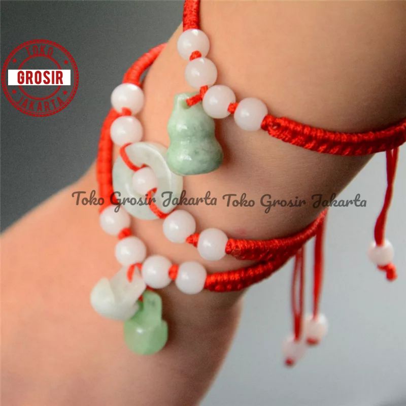 Gelang Pria Wanita Tali Merah Fhengsui Adjustable