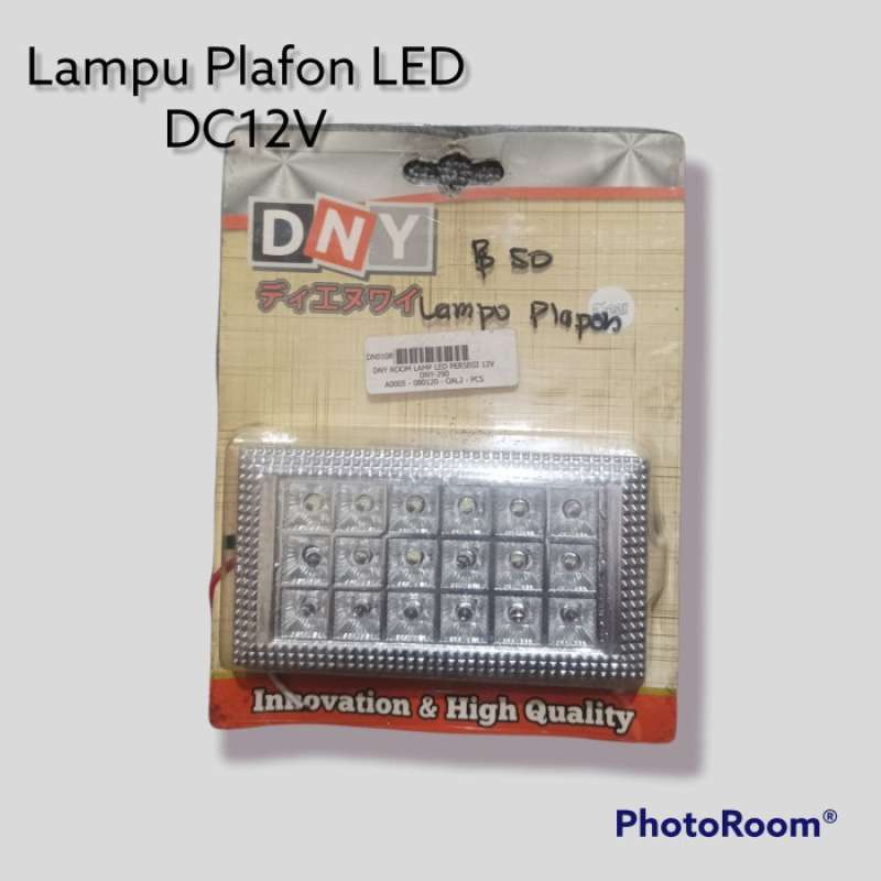 Lampu Plafon LED Persegi DC12V Universal Mobil Merk DNY