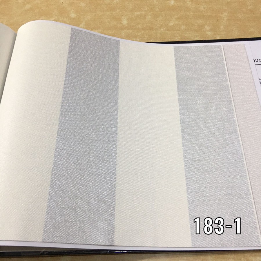 WALLPAPER DINDING POLOS GARIS MINIMALIS PUTIH ABU ELITE