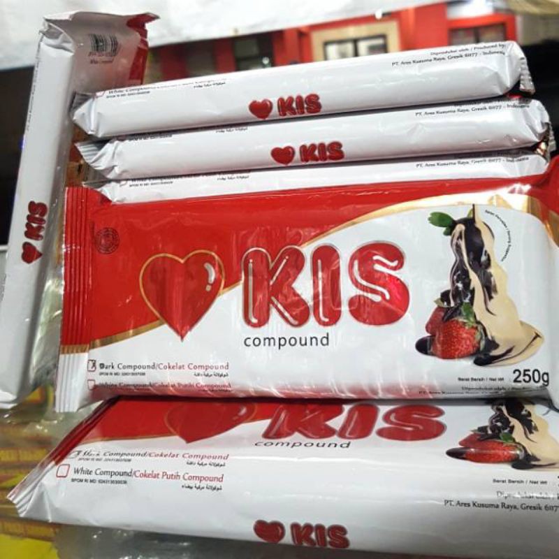 

Cokelat Blok KIS 250gr / Coklat Batang KIS / DARK Chocolate Compound