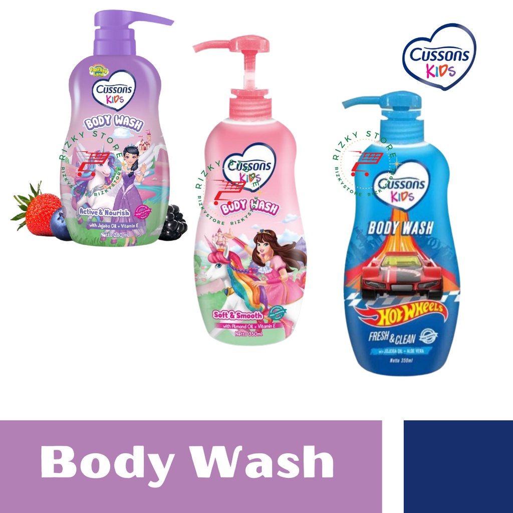 CUSSONS KIDS BODY WASH BOTOL/SABUN ANAK/3 VARIAN