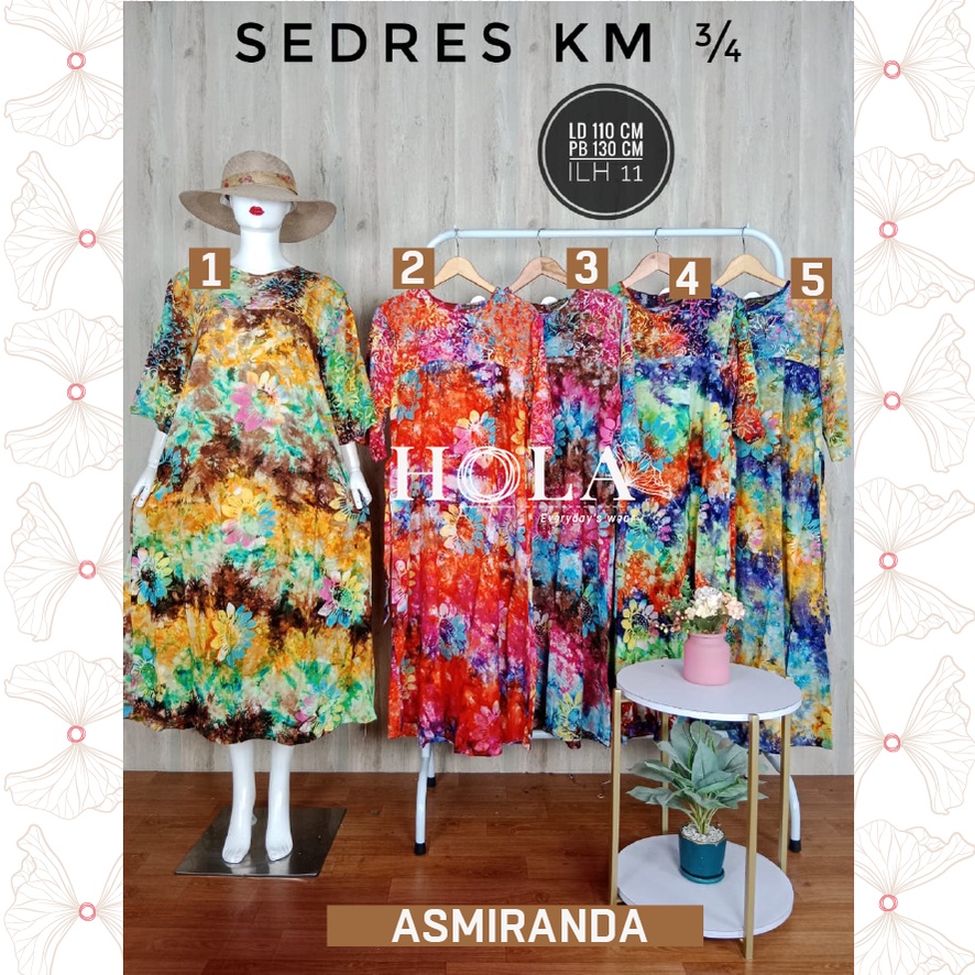HOLA_FASH | SEKDRES GAMIS ASMIRANDA, SEKDRES BATIK , GAMIS HARIAN, GAMIS MURAH-ILH11-FD-SASMR01